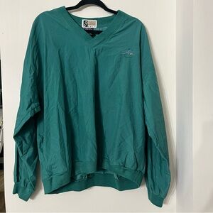 Vintage Jantzen Golf Dark Green Pullover Size Medium Made In Taiwan